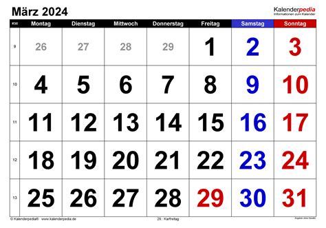 Kalender März 2024 Fawne Jenifer