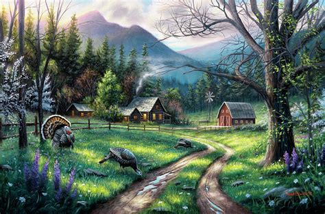 Bear Creek Ranch Painting By Chuck Black Fine Art America