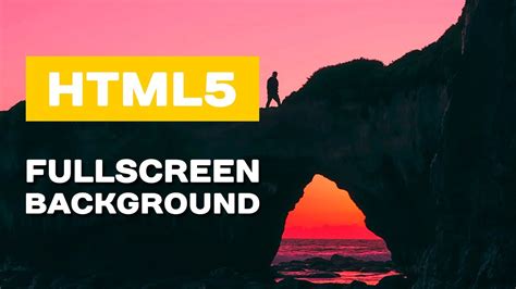 Html5 Fullscreen Background Youtube
