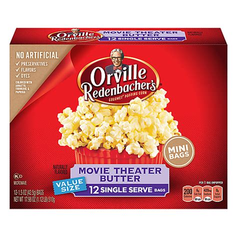 Orville Redenbachers Gourmet Popping Corn Movie Theater Butter Mini