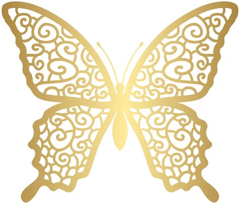 Gold Decorative Butterfly Png Clip Art Image Gallery Yopriceville