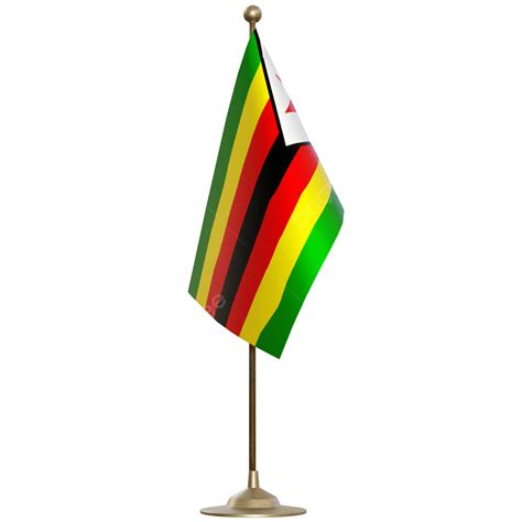 Zimbabwe Flag With Pole Zimbabwe Flag Post Zimbabwe Flag Zimbabwe