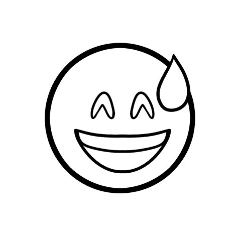 Emoji Hartjes Ogen Kleurplaat