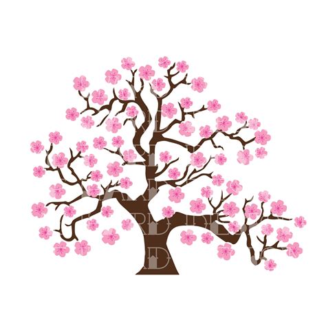 Cherry Blossom Tree SVG PNG Studio3 Files | Etsy UK