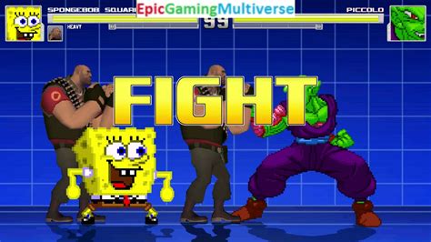 Team Fortress 2 Characters The Heavies And Spongebob Vs Piccolo In A
