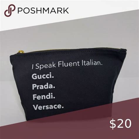 I Speak Fluent Italian Cosmetic Bag Cosmetic Bag Bags Cosmetics