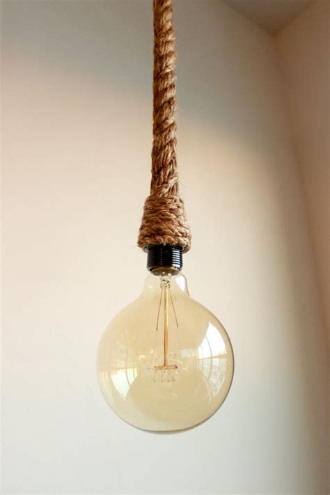 3ft Rope Pendant Hand Wrapped In Rope For Pendent Lighting Nautical