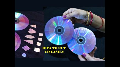 How To Cut Cd Dvd Easily For Craft 3 Easy Method Cd Craft Best