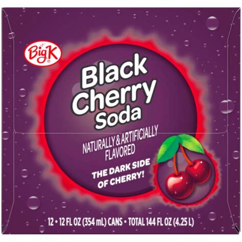 Kroger Big K® Black Cherry Soda Cans 12 Pk 12 Fl Oz Food 4 Less