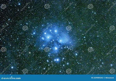 Beautiful Constellation With Blue Glowing Stock Photo Image Of Dark