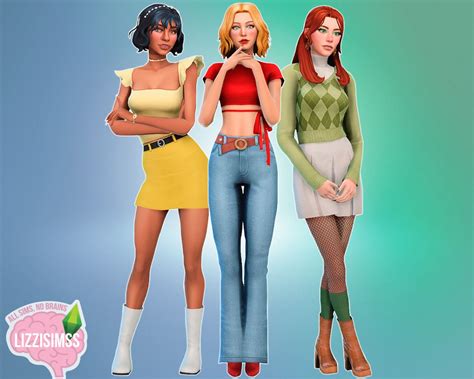 Sims Creations And Designs By Lizzisimss Totally Spies Cc List