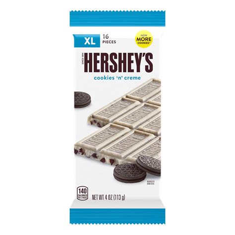 Hersheys Cookies N Creme Extra Large Candy Full Size 4 Oz Bar