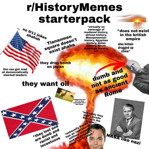 The Extent Of What Youll Learn On Rhistorymemes Starterpack R