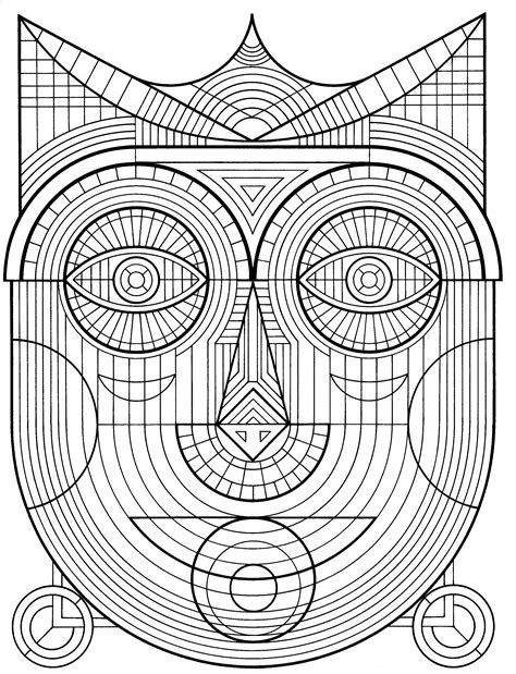 Free Printable Geometric Design Coloring Pages Coloring Home