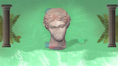 Vaporwave Statue Wallpaper