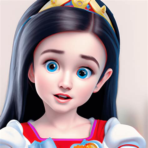 Snow White In Tshirt Princess Disney Girl 3d Cute Baby Beautiful Woman
