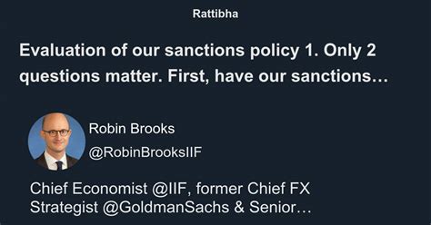 Evaluation Of Our Sanctions Policy 1 Only 2 Questions Matter First