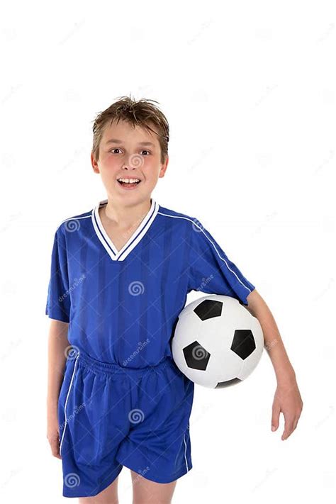 Boy In Soccer Uniform Stock Photo Image Of Child Happy 3063518