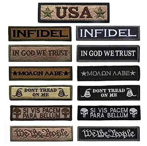 Bundle 13 Pieces Great Value Tactical Morale Patch Full Embroidery