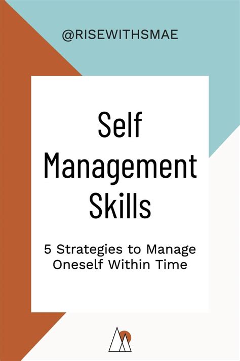Self Management Skills 5 Strategies To Manage Oneself Within Time