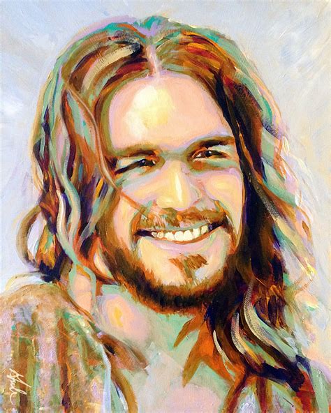 Yeshua 16 X 20 Acrylic On Canvas By Steve Gamba Jesus Painting
