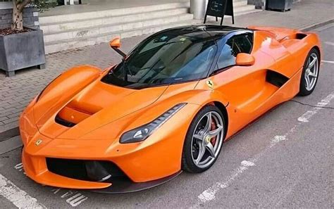 Orange Ferrari Laferrari Luxury Car Brands Top Luxury Cars Ferrari