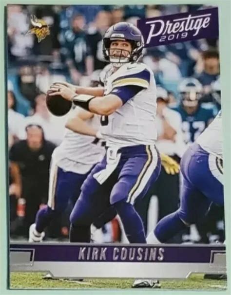 Kirk Cousins 🔥 Minnesota Vikings 🏈 2019 Panini Prestige Football Card 109 Picclick
