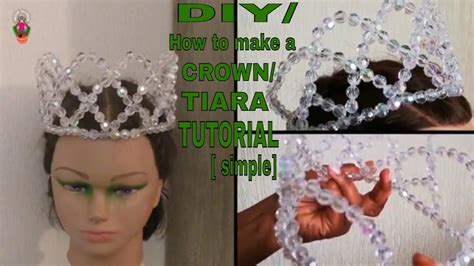 Diy How To Make A Crown Tiara Tutorial Simple Youtube