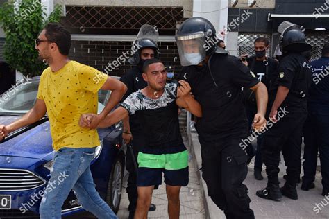 Tunisian Security Forces Including Plainclothed Officer Editorial Stock Photo Stock Image