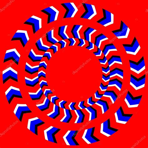 Hypnotic Of Rotation Perpetual Rotation Illusion Background With