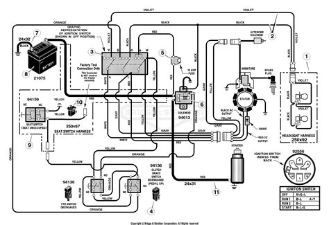 murray xb lawn tractor  parts diagram  electrical system