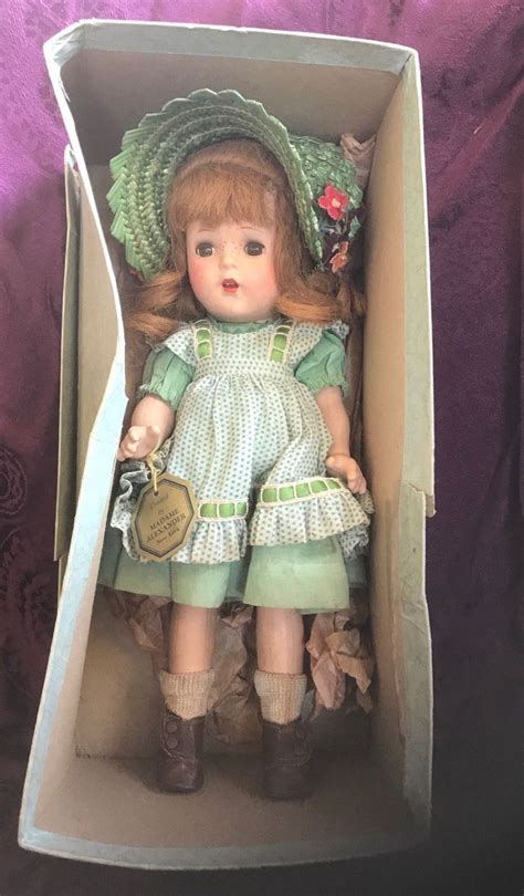 1930s Madame Alexander 13 Flora Mcflimsey Composition Doll With Tag In Box Ebay Bonecas Arte