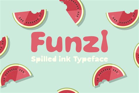 Funzi Spilled Ink Typeface Display Fonts ~ Creative Market