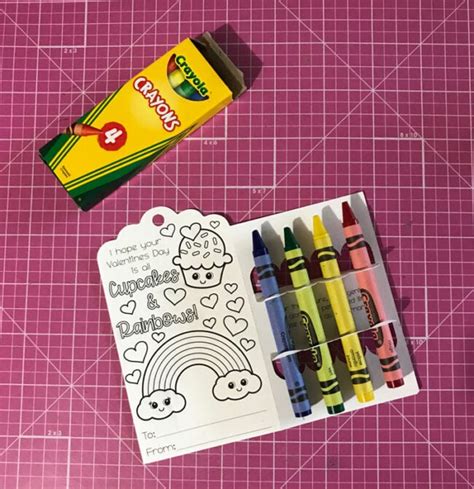Print And Cut Valentine Crayon Holder Svg Files For Silhouette And Cricut