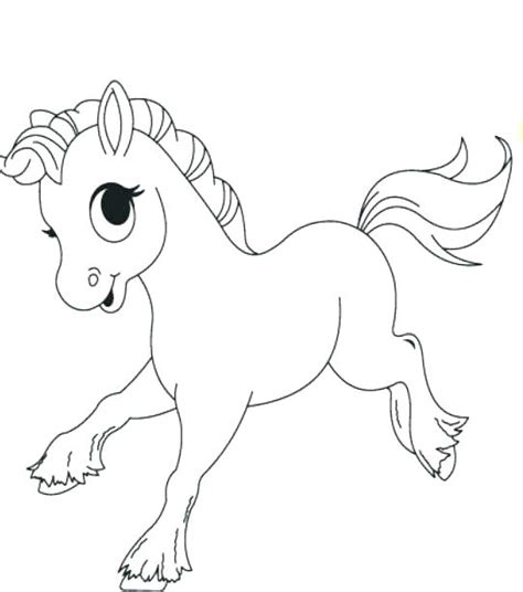 Cute Horse Coloring Pages At Free Printable