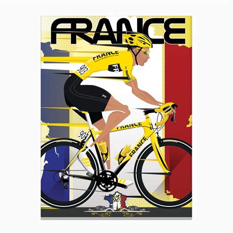 Tour De France Art Print By Wyatt 9 Fy