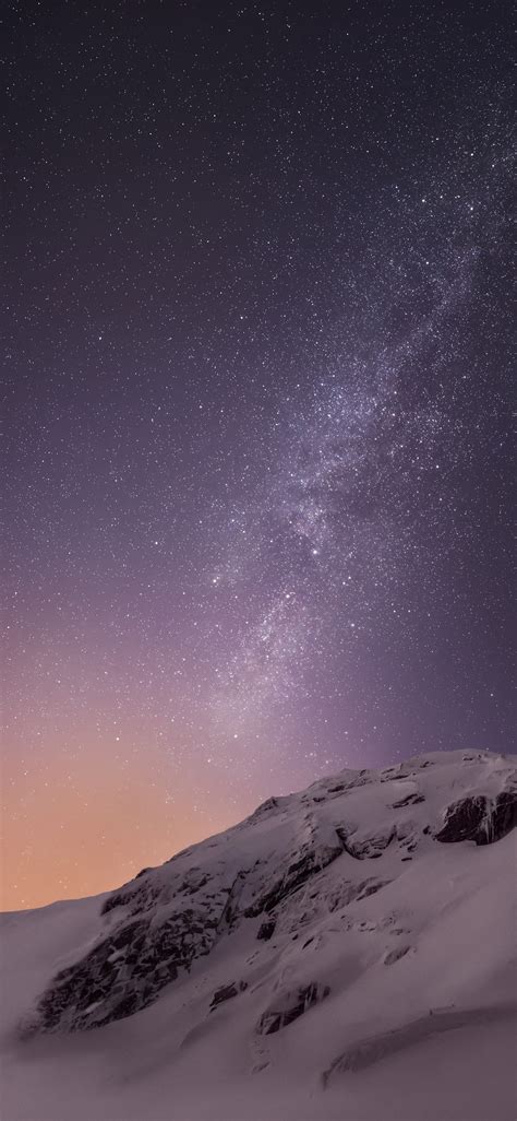 1125x2436 Mountains And Stars Iphone Xsiphone 10iphone X Hd 4k