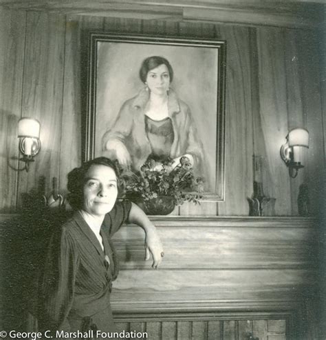 Elizebeth S Friedman In Front Of A Portrait Of Herself October 20 1940 The Portrait Is