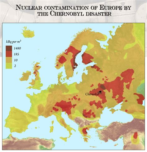 April 1986 explodierte der reaktor 4 des kernkraftwerkes tschernobyl während eines routinetests. Nuclear contamination of Europe by Chernobyl by ...
