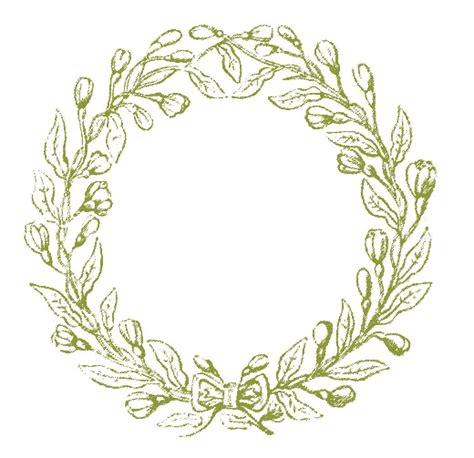 Vintage Clip Art Lovely Delicate Wreath Frames The Graphics Fairy