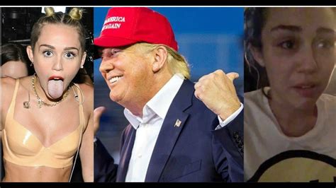 Miley Finally Leaves Us Because Of Trump Immediately Regrets Odd New