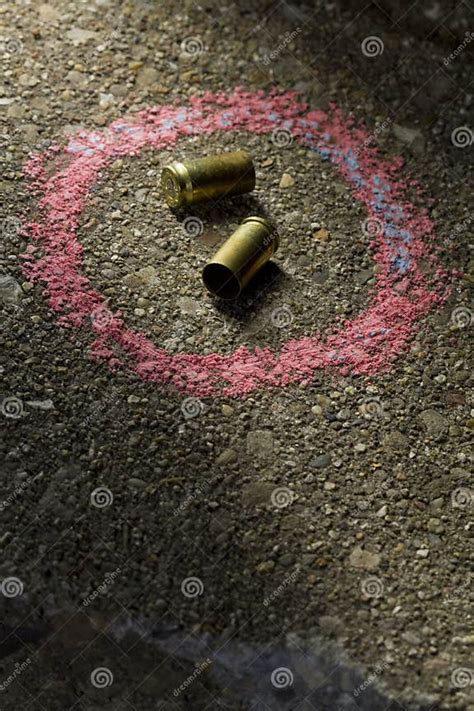 Bullets On The Ground Stock Image Image Of Deaths Night 30433137