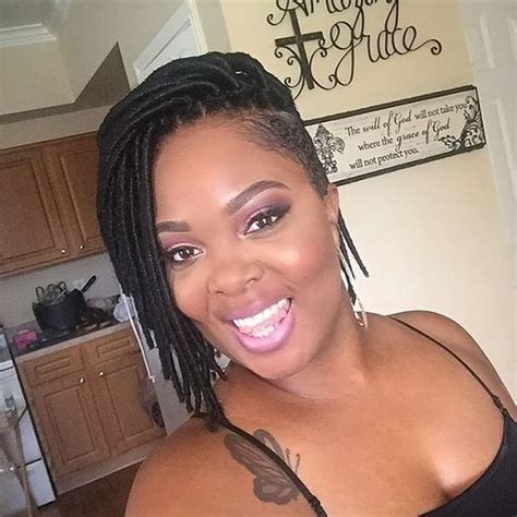 35 Short Faux Locs And Protective Goddess Locs Styles