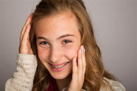 Shy Teenage Girl Stock Image Image Of Beauty Face Lifestyle