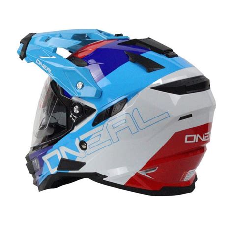 Like all helmets, open face helmets come with a list of items to pay particular attention to. Oneal NEW 2016 Sierra Dual Sport Edge White Blue ...