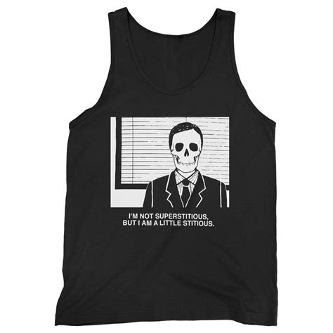 Skeleton Michael Scott Superstitious Quote The Office Dunder Mifflin
