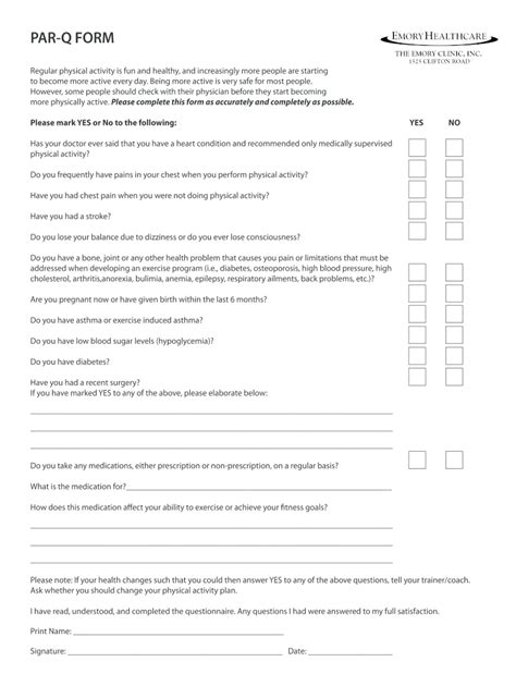 Emory Par Q Form Fill Online Printable Fillable Blank PdfFiller