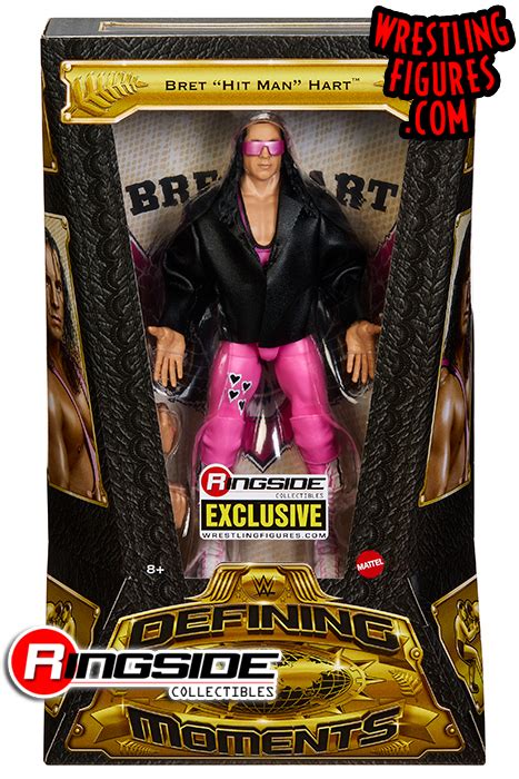 Bret Hart WWE Defining Moments Ringside Exclusive Toy Wrestling Action Figure By Mattel