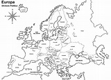 Mapa de Europa para colorear - Mapa de Europa