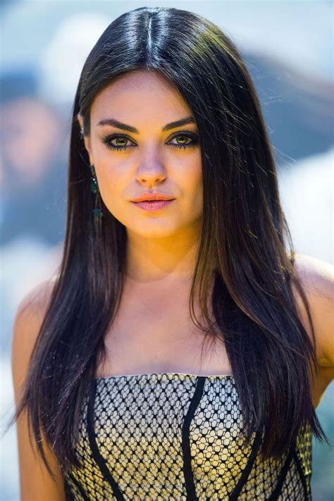 mila kunis cool toned and almost black pretty hairstyles straight